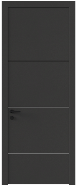 Межкомнатная дверь Tivoli / Тиволи Г-3, Без стекла (ДГ), цвет - Диамант серый