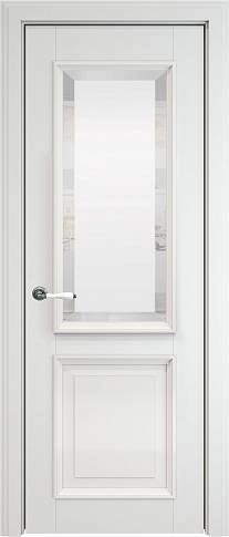 Дверь Dinastia Porta Classic LUX Белая эмаль (RAL 9003) со стеклом