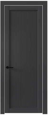 Дверь Tivoli З-2 Черная эмаль (RAL 9004) без стекла