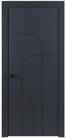 Дверь Arco Moderno / Арко Модерно Графитово-серая эмаль (RAL 7024) без стекла