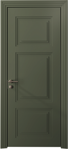 Дверь Siena Neo Classic Scalino Серый Мох эмаль (RAL 7003) без стекла