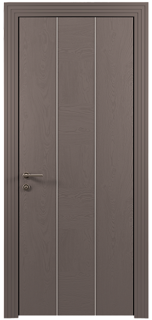 Межкомнатная дверь Tivoli Б-1, цвет - Чёрный Базальт эмаль по шпону (RAL 040-30-05), Без стекла (ДГ)