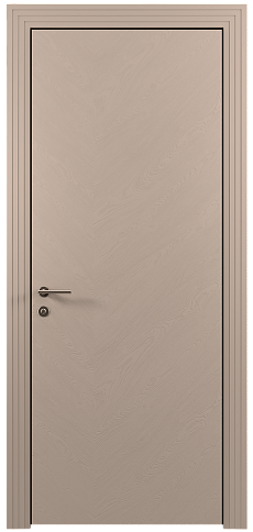Дверь Tivoli Л-1 Бежевое Ядро Миндаля эмаль по шпону (RAL 070-85-05) без стекла