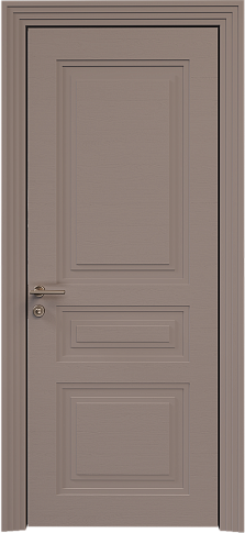 Дверь Imperia-R Neo Classic Scalino Теплый Серый эмаль по шпону (RAL 040-60-05) без стекла