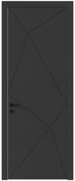 Межкомнатная дверь Tivoli / Тиволи П-5, Без стекла (ДГ), цвет - Диамант серый