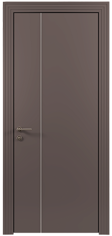 Дверь Tivoli / Тиволи В-1 Серо-Розовый мордовник эмаль (RAL 020-60-05) без стекла