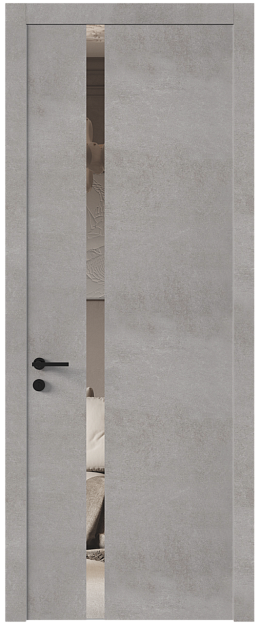 Межкомнатная дверь Tivoli / Тиволи Д-1, Без стекла (ДГ), цвет - Белый камень