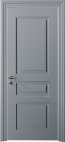 Дверь Imperia-R Neo Classic Scalino Серебристо-серая эмаль (RAL 7045) без стекла