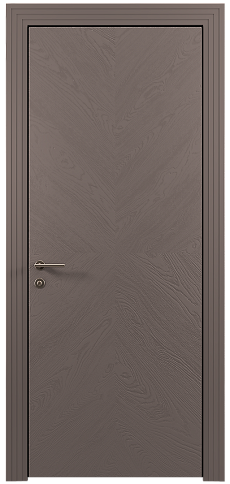 Дверь Tivoli И-1 Чёрный Базальт эмаль по шпону (RAL 040-30-05) без стекла