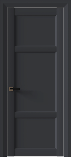 Межкомнатная дверь Siena Neo Classic Decoro, Без стекла (ДГ), цвет - Графитово-серая эмаль (RAL 7024)