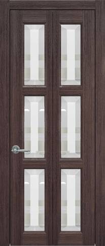 Дверь Milano Книжка Porta&nbsp;Classic Венге Нуар со стеклом