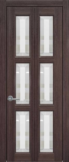 Межкомнатная дверь Milano Porta Classic / Милано Порта Классик Книжка, Со стеклом (ДО), цвет - Венге Нуар