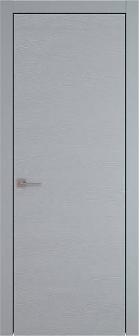 Дверь Tivoli А-5 Серебристо-серая эмаль по шпону (RAL 7045) без стекла