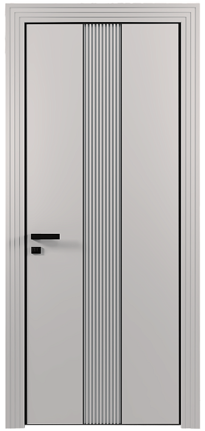 Межкомнатная дверь Pilastro, Без стекла (ДГ), цвет - Серая эмаль (RAL 7047)