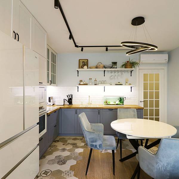 Проект трехкомнатной квартиры для семьи с двумя детьми. Дизайнер Шуклина Мария - фото 6