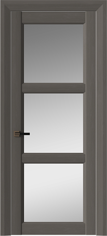 Дверь Milano Neo Classic Decoro / Милано Нео Классик Декоро Тёмный серый ST со стеклом