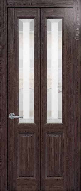Межкомнатная дверь Porta Classic Dinastia Книжка, Со стеклом (ДО), цвет - Венге Нуар