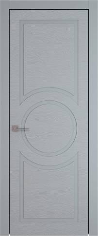 Дверь Tivoli / Тиволи М-5 Серебристо-серая эмаль по шпону (RAL 7045) без стекла