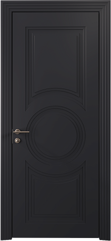 Дверь Ravenna Neo Classic Scalino Черная эмаль (RAL 9004) без стекла