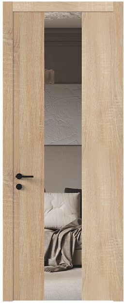 Межкомнатная дверь Tivoli / Тиволи Ж-1, Со стеклом (ДО), цвет - Дуб сонома светлый