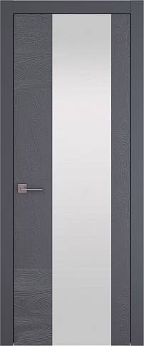 Дверь Tivoli Е-1 Графитово-серая эмаль по шпону (RAL 7024) со стеклом