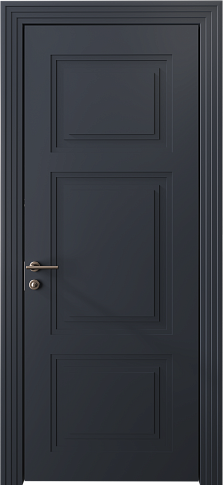 Дверь Siena Neo Classic Scalino Графитово-серая эмаль (RAL 7024) без стекла