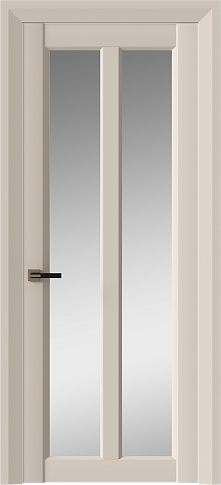 Дверь Prato Neo Classic Decoro / Прато Нео Классик Декоро Бежевое Ядро Миндаля эмаль (RAL 070-85-05) со стеклом