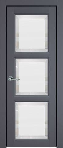 Дверь Milano Porta Classic / Милано Порта Классик Графитово-серая эмаль (RAL 7024) со стеклом