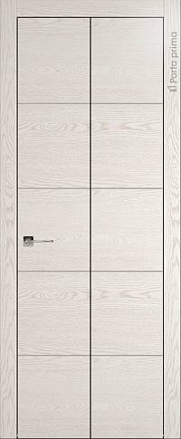 Дверь Tivoli Д-2 Книжка Белый ясень nano-flex без стекла