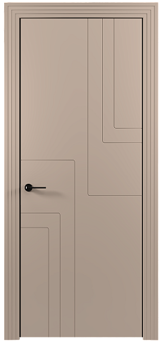 Дверь Futuro Moderno / Футуро Модерно Бежевое Ядро Миндаля эмаль (RAL 070-85-05) без стекла