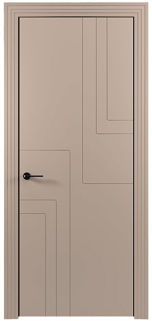 Межкомнатная дверь Futuro / Футуро, Без стекла (ДГ), цвет - Бежевое Ядро Миндаля эмаль (RAL 070-85-05)