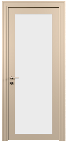 Дверь Tivoli З-1 Бежевый Мел эмаль (RAL 075-80-10) со стеклом