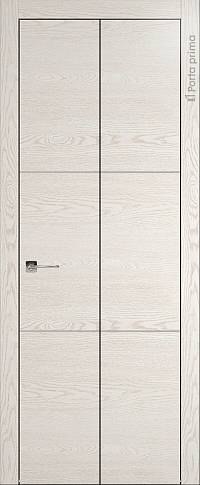 Дверь Tivoli В-2 Книжка Белый ясень nano-flex без стекла