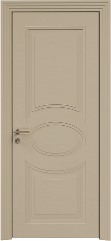 Дверь Florencia Neo Classic Scalino Серое Льняное волокно эмаль по шпону (RAL 075-70-10) без стекла