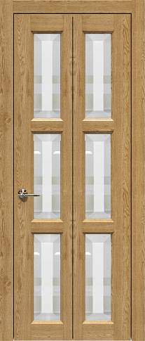 Дверь Milano Книжка Porta&nbsp;Classic Дуб натуральный со стеклом