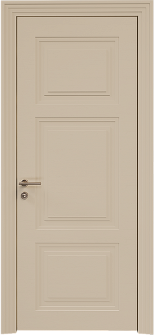 Дверь Siena Neo Classic Scalino Бежевый Мел эмаль по шпону (RAL 075-80-10) без стекла