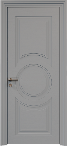 Дверь Ravenna Neo Classic Scalino / Равенна Нео Классик Скалино Серая эмаль по шпону (RAL 7047) без стекла
