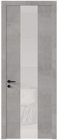 Дверь Tivoli / Тиволи Ж-5 Белый камень со стеклом