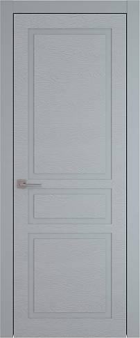 Дверь Tivoli Е-5 Серебристо-серая эмаль по шпону (RAL 7045) без стекла