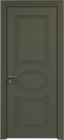 Дверь Florencia Neo Classic Scalino Серый Мох эмаль по шпону (RAL 7003) без стекла