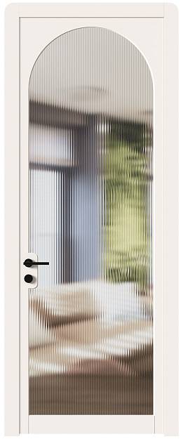Межкомнатная дверь Luna, Со стеклом (ДО), цвет - Грязный Белый эмаль (RAL 070-90-05)
