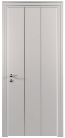 Дверь Tivoli Б-1 Серая эмаль (RAL 7047) без стекла