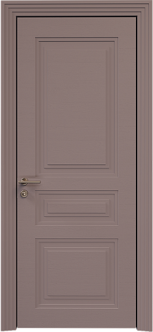 Дверь Imperia-R Neo Classic Scalino Серо-Розовый мордовник эмаль по шпону (RAL 020-60-05) без стекла