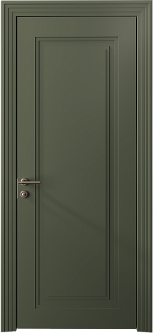 Дверь Domenica Neo Classic Scalino Серый Мох эмаль (RAL 7003) без стекла