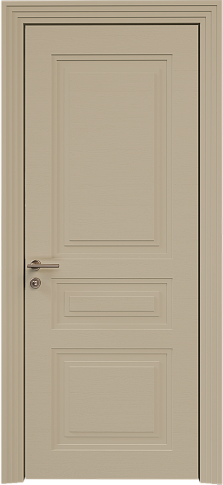 Дверь Imperia-R Neo Classic Scalino Серое Льняное волокно эмаль по шпону (RAL 075-70-10) без стекла