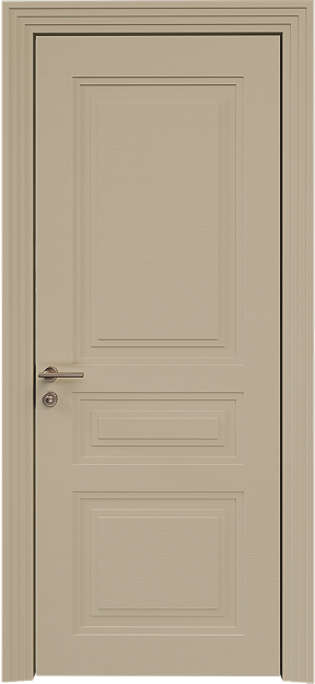Межкомнатная дверь Imperia-R Neo Classic Scalino, цвет - Серое Льняное волокно эмаль по шпону (RAL 075-70-10), Без стекла (ДГ)