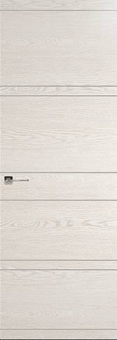 Дверь Tivoli Е-2 Невидимка Белый ясень nano-flex без стекла