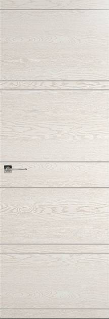 Межкомнатная дверь Tivoli / Тиволи Е-2 Невидимка, Без стекла (ДГ), цвет - Белый ясень