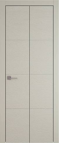 Дверь Tivoli Г-2 Книжка Серо-оливковая эмаль по шпону (RAL 7032) без стекла