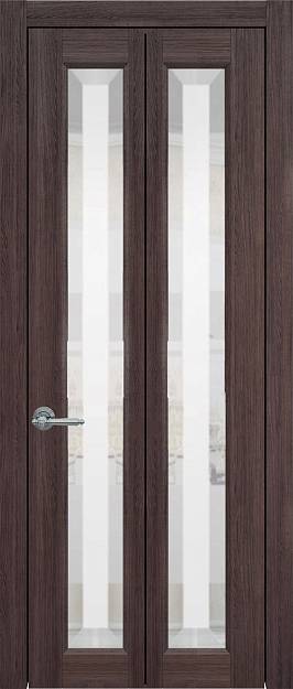 Межкомнатная дверь Porta Classic Domenica Книжка, Со стеклом (ДО), цвет - Венге Нуар